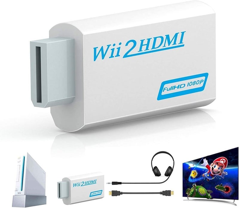 BDM Wii to HDMI Adapter, WII to Hdmi Converter, Connect Wii Console to HDMI Display Monitor with 3.5mm Audio Supports All Wii Display Modes - Image 5